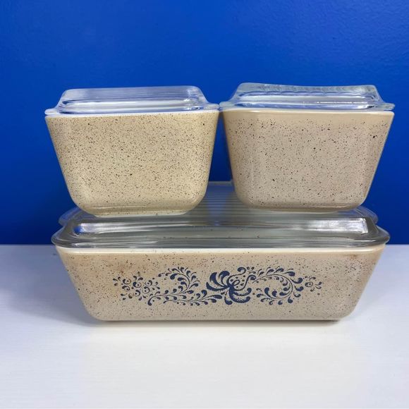 Pyrex | Kitchen | Vintage Pyrex Homestead Refrigerator Dishes Complete ...